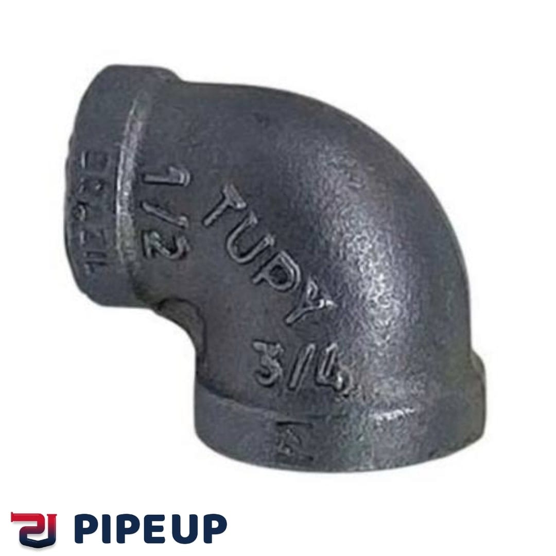 زانو تبدیل سیاه 90 درجه توپی (TUPY) برزیل